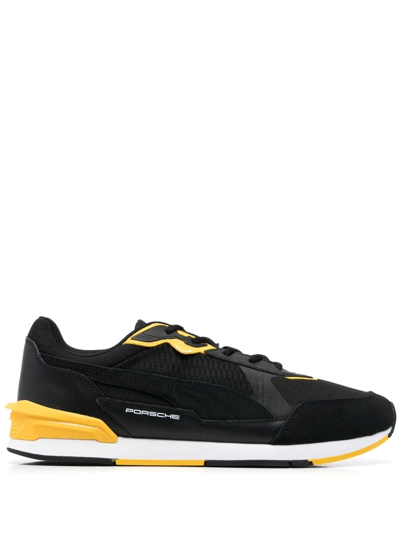 Puma Porsche-logo Low-top Sneakers In Black