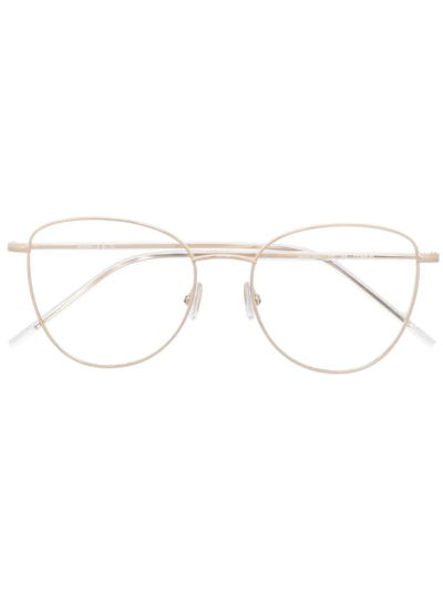 Hugo Boss Cat-eye Frame Optical Glasses In Gold