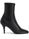 GIUSEPPE ZANOTTI FELICIENNE LEATHER 85MM ANKLE BOOTS