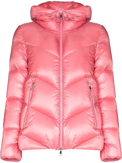 Moncler Chambom Quilted Puffer Jacket In Pink