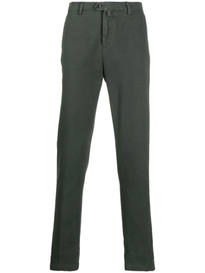 Kiton Straight-leg Chino Trousers In Grey