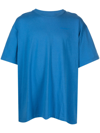 Off-white Diag-stripe Cotton T-shirt In Blue