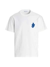 Jw Anderson Anchor Patch Short-sleeve T-shirt In White