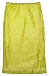 Helmut Lang Sequins Skirt In Parrot