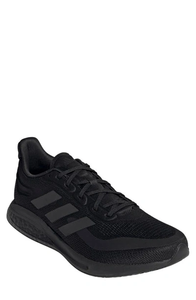 Adidas Originals Runfalcon 5 Three-stripe Lace-up Sneakers In Black