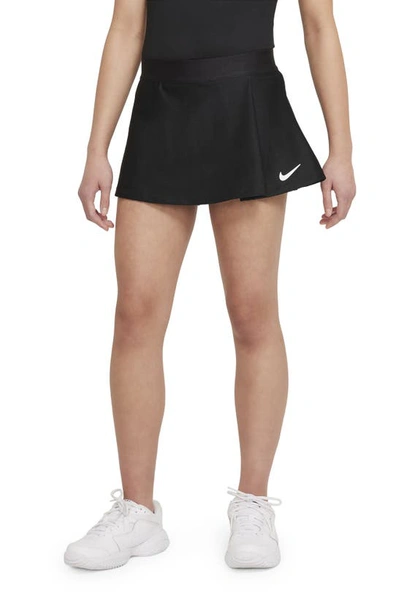 Nike Court Dri-fit Victory Big Kids' (girls') Tennis Skirt In Black