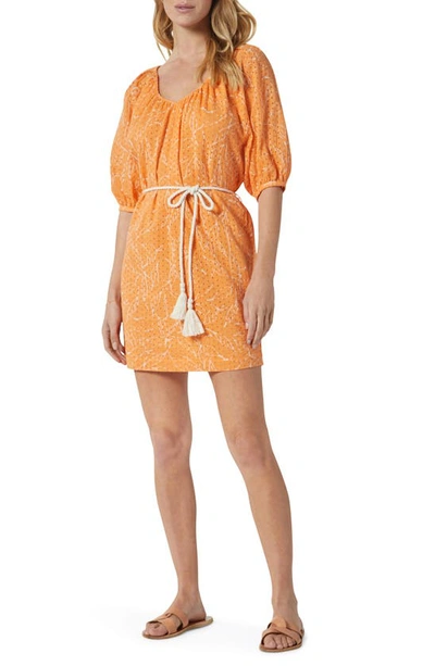 Joie Tillman Broderie Anglaise Cotton Dress In Yellow