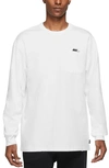 Nike Premium Essential Long Sleeve Pocket T-shirt In White