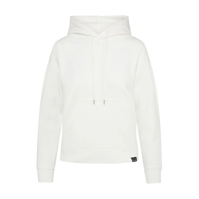 Courrèges Fleece Hoodie In Heritage White