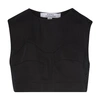 KSENIA SCHNAIDER CORSETTED CROPPED TOP