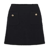 Miu Miu Wool Boucle Mini Skirt In Black