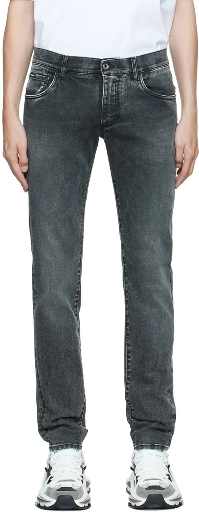 Dolce & Gabbana Gray Skinny Jeans In S9001 Variante Abbin