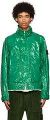 Stone Island Shadow Project Green & Beige Track Down Jacket & Vest In V0056 Emerald