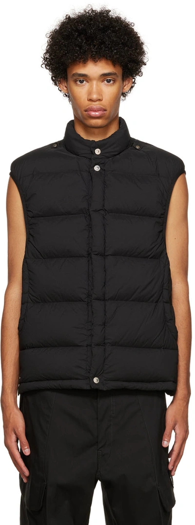 Stone Island Shadow Project Black Quilted Down Waistcoat