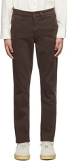 Rag & Bone Fit 2 Logo-embroidered Cotton-blend Chino Trousers In Brown