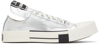 RICK OWENS DRKSHDW SILVER CONVERSE EDITION TURBODRK CHUCK 70 LOW SNEAKERS