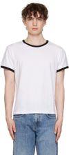 SECOND / LAYER SSENSE EXCLUSIVE WHITE RINGER T-SHIRT