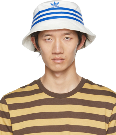 Noah Off-white Cotton Adidas Originals Edition Bucket Hat In Off White