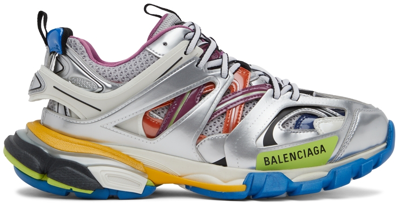 Balenciaga Track Multicolor Trainers In Metallic Mesh And Nylon Man