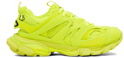 Balenciaga Track Trainers In Neon Yellow