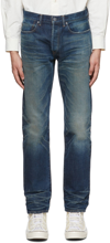 JOHN ELLIOTT BLUE STRAIGHT-LEG JEANS