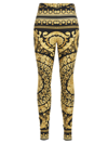 Versace Barocco-printed High Waist Leggings In Multicolor