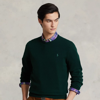Polo Ralph Lauren Wool Crewneck Sweater In Hunt Club Green