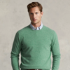 Polo Ralph Lauren Wool Crewneck Sweater In New Seafoam Heather