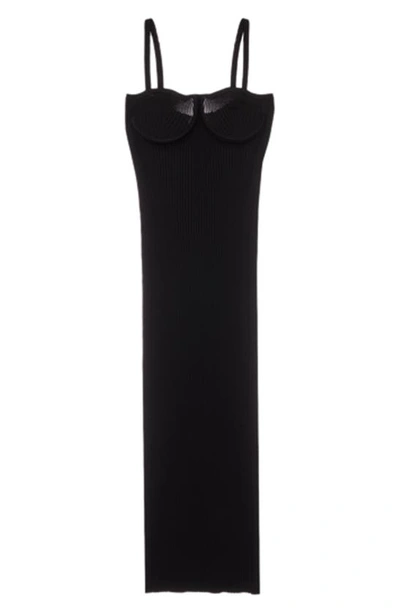 Helmut Lang Dress In Black Viscose