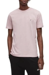 Allsaints Brace Tonic Crewneck T-shirt In Faded Mauve