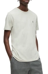 Allsaints Brace Tonic Crewneck T-shirt In Bleach Sage Green