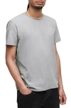 Allsaints Bodega Solid Crewneck T-shirt In Glass Grey