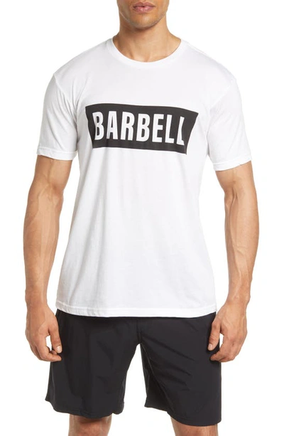 Barbell Apparel Crucial Stretch Crewneck T-shirt In White
