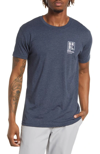 Barbell Apparel The Outer Limits Crewneck T-shirt In Navy