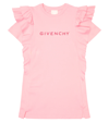 GIVENCHY RUFFLE-TRIMMED COTTON T-SHIRT DRESS