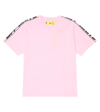 Off-white Logo Crew-neck T-shirt In Pink Black