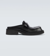 BALENCIAGA INSPECTOR LEATHER LOAFER MULES