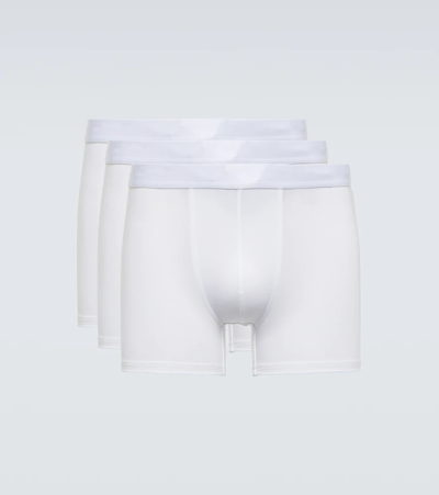 Cdlp Three-set Plain Boxers In White