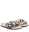 Chloé Kacey Tie-dye Woven Slides In Multicoloured