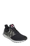 Adidas Originals Ultraboost Dna Running Shoe In Black/ White/ Pink/ Calf Hair