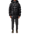 Mackage Kent Hooded Down Puffer Jacket In Black