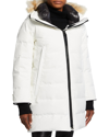 Canada Goose Kenton Fur-trim Hooded Parka In White