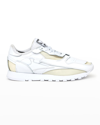 Maison Margiela X Reebok Deconstructed Leather Track Sneakers In T1003 White
