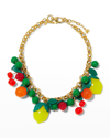 Lele Sadoughi Women's Fruit Salad 14k-gold-plated, Resin, & Enamel Necklace In Assorted