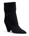 Saint Laurent Suede Niki Ankle Boots 85 In Nero 1000