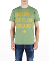 Dsquared2 Green One Life One Planet T-shirt In Light/gree