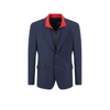 HACKETT TWO-IN-ONE TEXTURED WOOL BLAZER