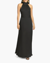 Sachin & Babi Harris One-shoulder Asymmetric Faux Leather Midi Dress In Black