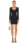 Alexander Wang T Black Viscose Blend Mini Dress Nd T By Alexander Wang Donna Xs