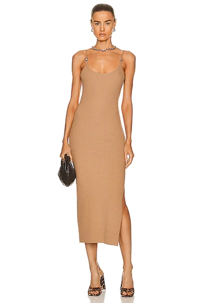 chinese dress ladies Tan Lines Fitted Midi Dress | Sage The Label